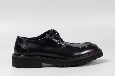 Orvieto Black zapato wallaby de hombre en piel negra